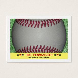 Tarjeta de béisbol estándar del autógrafo de la