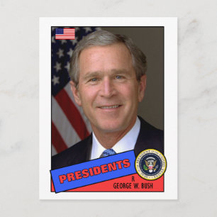 Tarjeta de béisbol George W. Bush