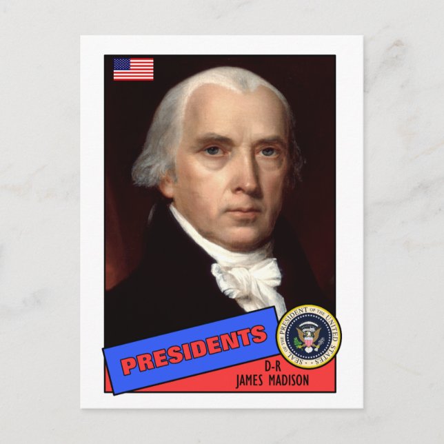 Tarjeta de béisbol James Madison (Anverso)