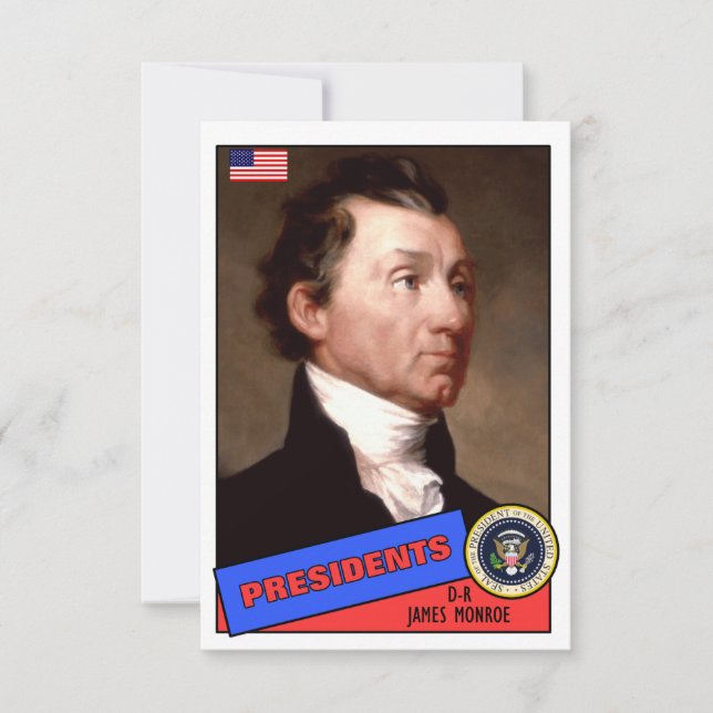Tarjeta de béisbol James Monroe (Anverso)