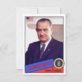 Tarjeta de béisbol Lyndon B. Johnson