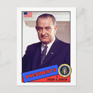 Tarjeta de béisbol Lyndon B. Johnson