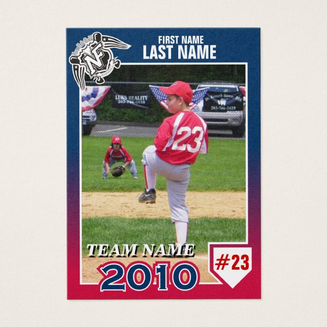Tarjeta de béisbol NFB 2010 (Frente)