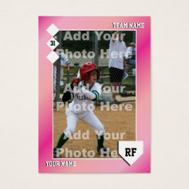 Tarjeta de béisbol personalizado