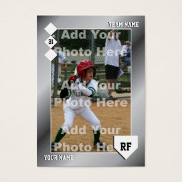 Tarjeta de béisbol personalizado