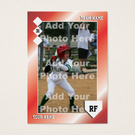 Tarjeta de béisbol personalizado