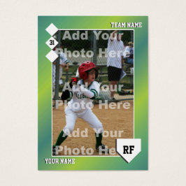 Tarjeta de béisbol personalizado