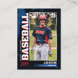 Tarjeta de béisbol PRO con tarjeta de intercambio