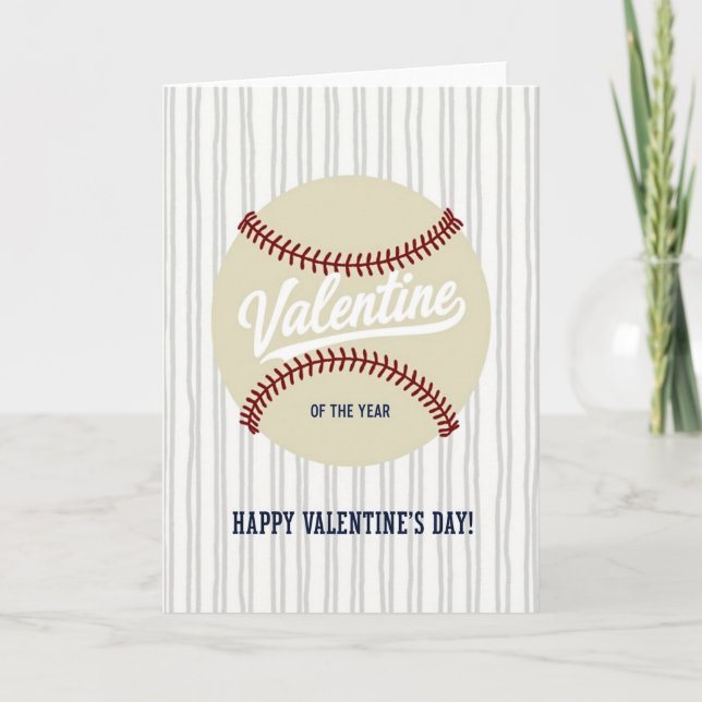 Tarjeta de béisbol Valentín del año (Anverso)