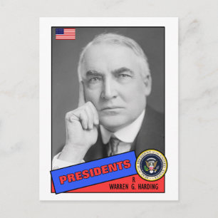 Tarjeta de béisbol Warren G. Harding