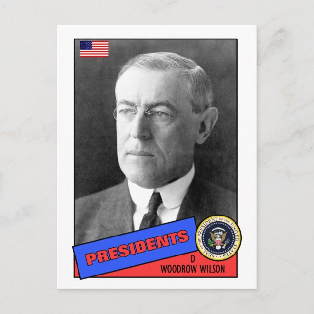 Tarjeta de béisbol Woodrow Wilson (Anverso)