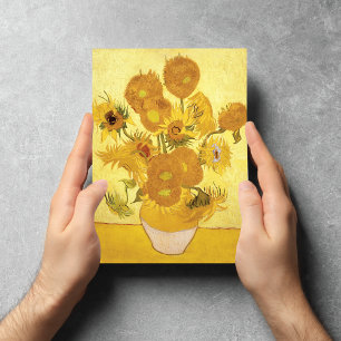 Tarjeta de Bella Artes Sunflowers Vincent van Gogh