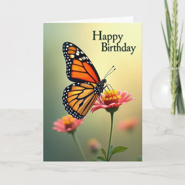 Tarjeta de Belleza Alada Feliz (Anverso)