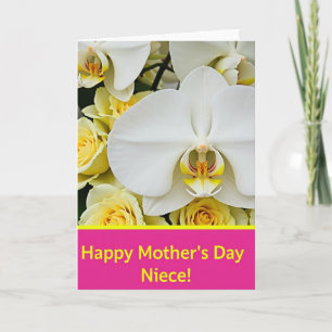 Tarjeta de Belleza del Día de la Madre Rosa