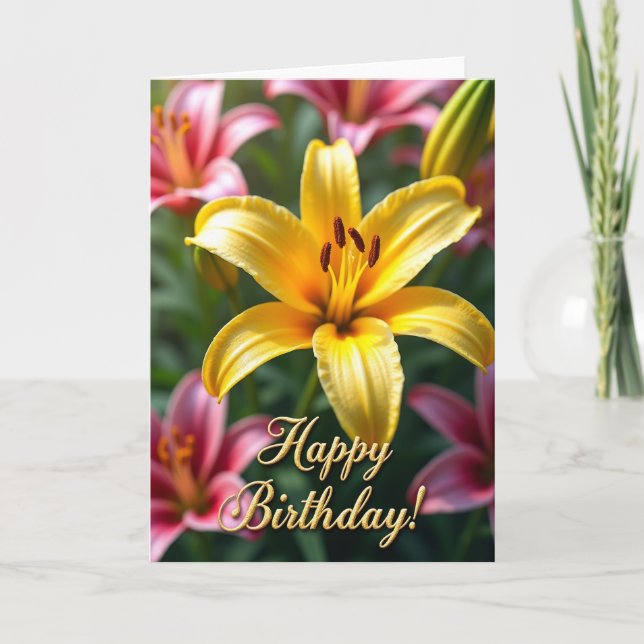 Tarjeta de belleza floral elegante (Anverso)