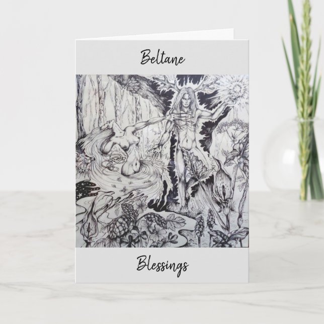 Tarjeta de bendición Beltane (Anverso)
