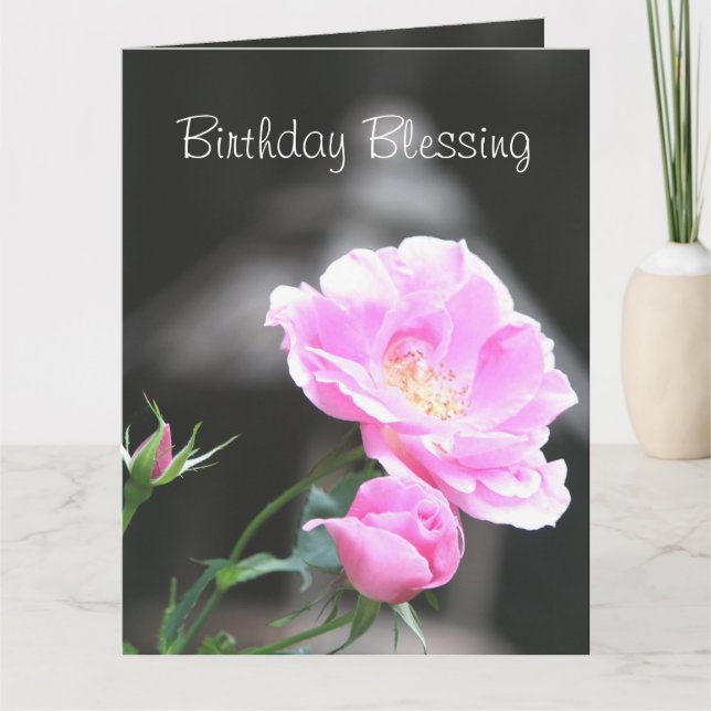Tarjeta de Bendición de Cumpleaños (Anverso)