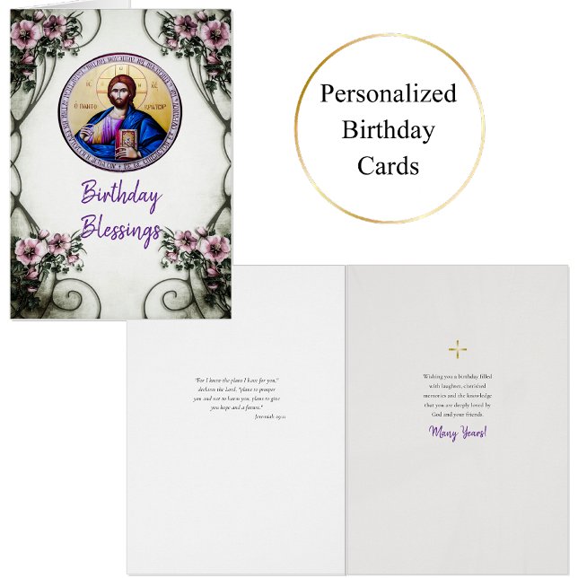 Tarjeta de Bendición de Cumpleaños Cristiana Ortod (Subido por el creador)