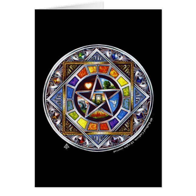 Tarjeta de bendición de elementos (Frente)