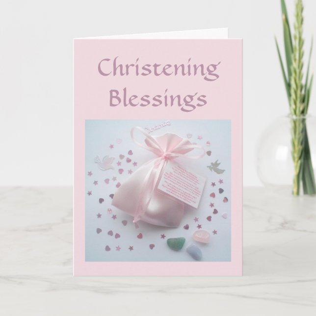 Tarjeta de bendición de la diosa Christening Bless (Anverso)