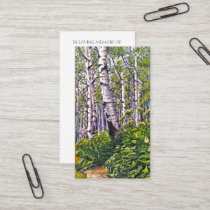 Tarjeta de bendición de oración conmemorativa