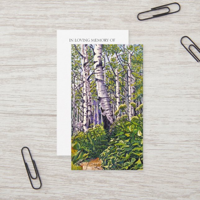 Tarjeta de bendición de oración conmemorativa (Anverso/Reverso In Situ)