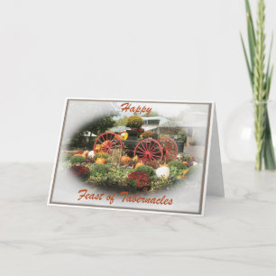 Tarjeta de bendición de otoño de tabernáculos