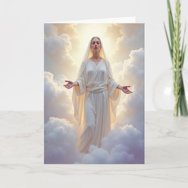 Tarjeta de bendición de paz celestial (Anverso)
