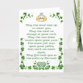 Tarjeta de Bendición Irlandesa de la Opción 1 de I