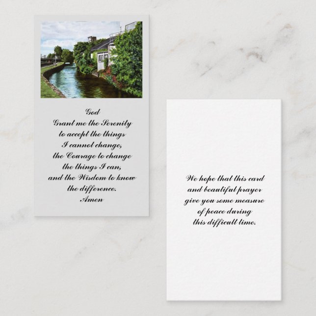 Tarjeta de Bendición Oratoria (Anverso / Reverso)