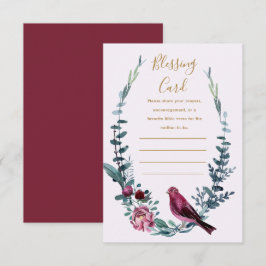 Tarjeta de bendición para madres botánicas tarjeta