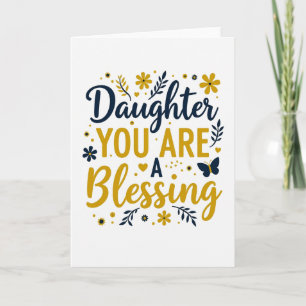 Tarjeta de Bendición para Querida Hija