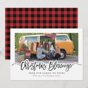 Tarjeta de bendición simple para Navidades