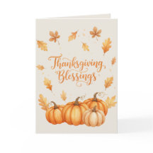 Tarjeta de Bendiciones de Acción de Gracias – Acua