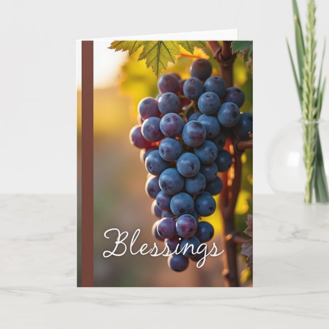 Tarjeta de Bendiciones de la Cosecha (Anverso)