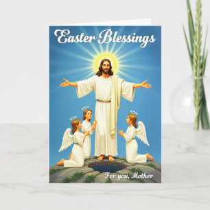 Tarjeta de Bendiciones de Pascua para Madre