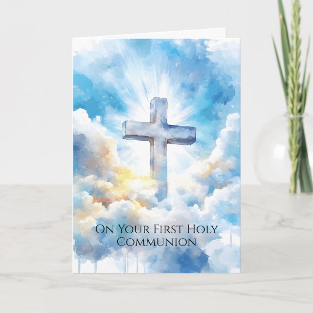 Tarjeta de Bendiciones del Cielo de la Primera Com (Anverso)