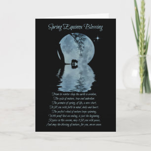 Tarjeta de bendiciones del equinoccio de primavera