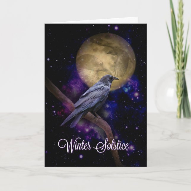 Tarjeta de Bendiciones del Solsticio de Invierno (Anverso)
