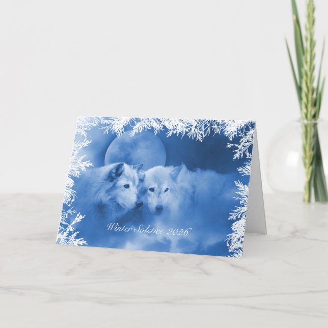 Tarjeta de bendiciones del solsticio de invierno 2 (Anverso)