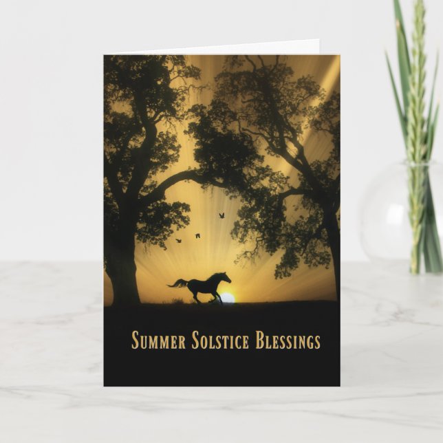 Tarjeta de Bendiciones del Solsticio de Verano (Anverso)