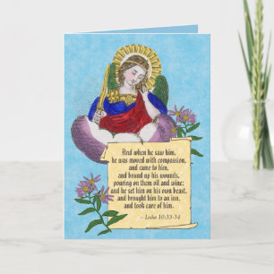 Tarjeta de bendiciones para EMS/EMT San Miguel (M