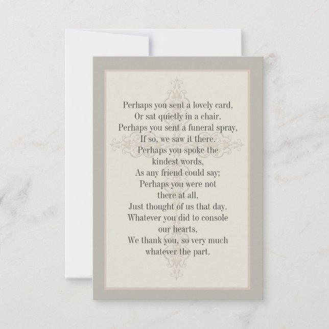 Tarjeta de Bereavement Religiosa de Cross Watermar (Anverso)