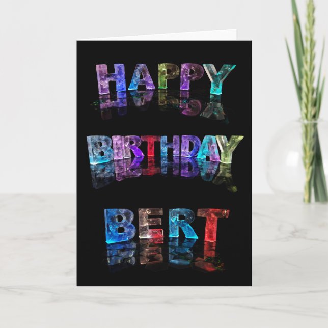 Tarjeta de Bert del feliz cumpleaños (Anverso)