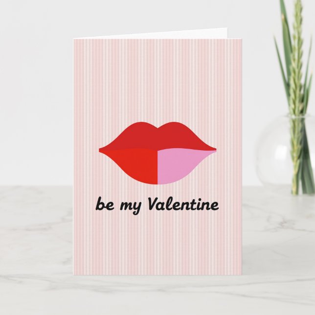 Tarjeta de beso de San Valentín (Anverso)