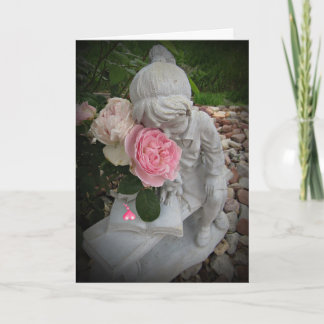 Tarjeta de beso Rosa de reflexión especial