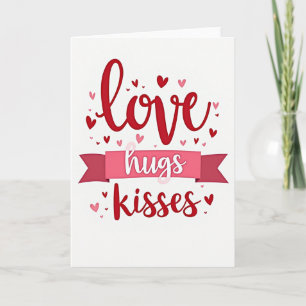 Tarjeta de Besos de Amor Sincero