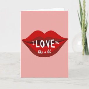 Tarjeta de Besos Te Quiero