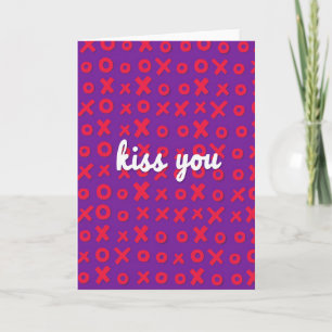 Tarjeta de Besos Xo Abrazos
