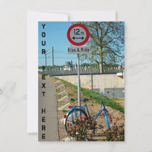Tarjeta de besos y conducción personalizable
